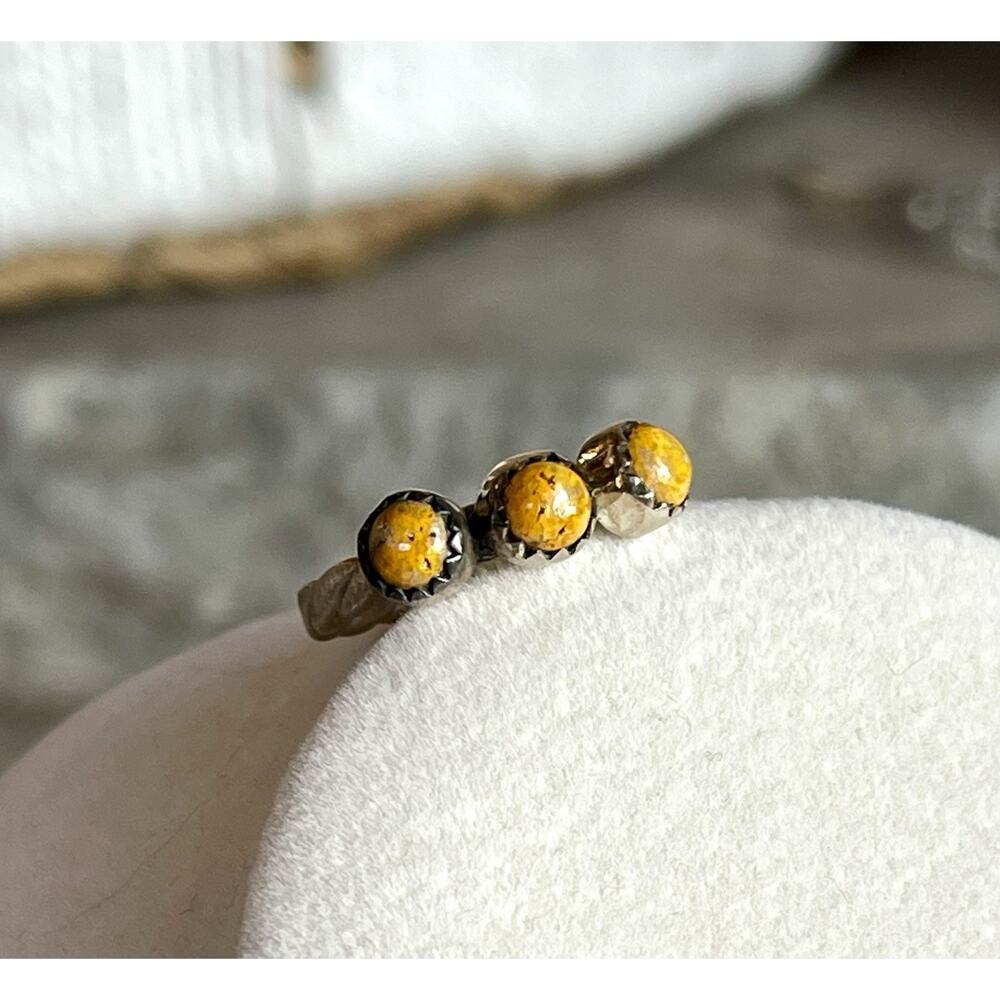 Sterling Silver Native Style Bumblebee Jasper 3 S… - image 6